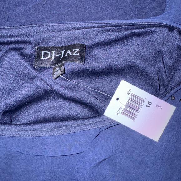 DJ Jaz Womens 16 Sheath Dress Embellished Formal Special Occasions Wedding Guest - Picture 5 of 8